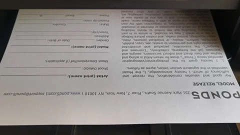 Printer removes substances at work Stock Footage 126085777