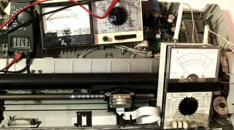 Printer repair outdated model Stock Footage 21287913
