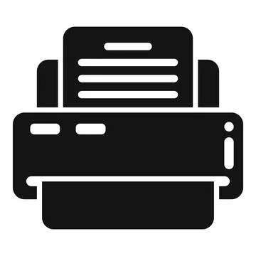 Printer report icon simple vector. Business document イラスト素材