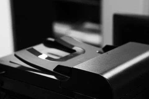 Printer scanner in black and white Stock Photos