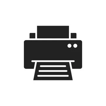 Printer solid icon Stock Illustration