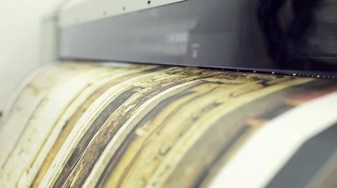 Printer Tracking focus Stock Footage 48488893