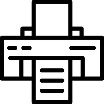 Printer Vector Icon Design Illustration Stock Illustration
