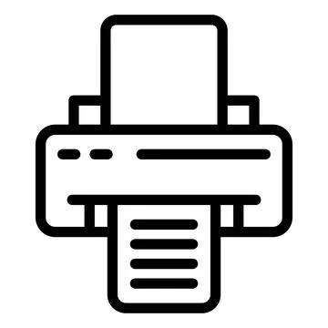 Printer Vector Icon Design Illustration Stock Illustration