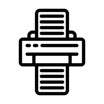 Printer Vector Icon Design Illustration Stock Illustration