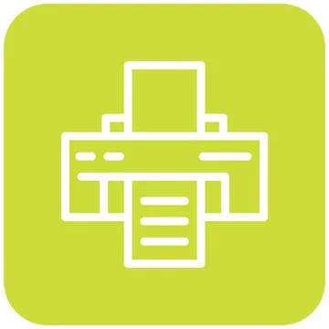 Printer Vector Icon Design Illustration Stock Illustration