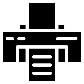 Printer Vector Icon Design Illustration Stock Illustration