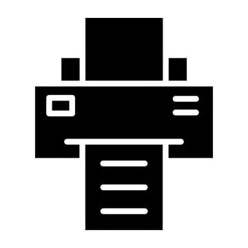 Printer Vector Icon Design Illustration Stock Illustration
