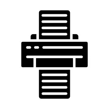 Printer Vector Icon Design Illustration Stock Illustration