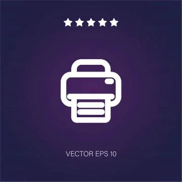 Printer vector icon Stock Illustration
