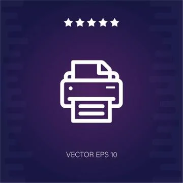 Printer vector icon Stock Illustration