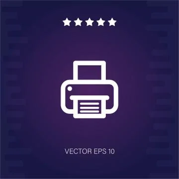 Printer vector icon Stockillustratie