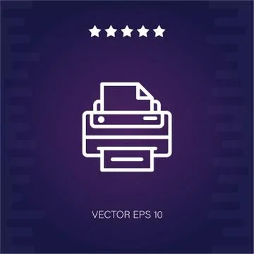 Printer vector icon Stock Illustration