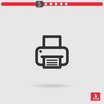 Printer vector icon Stock-Illustration