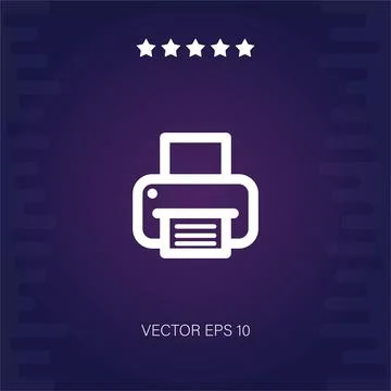 Printer vector icon Stock Illustration