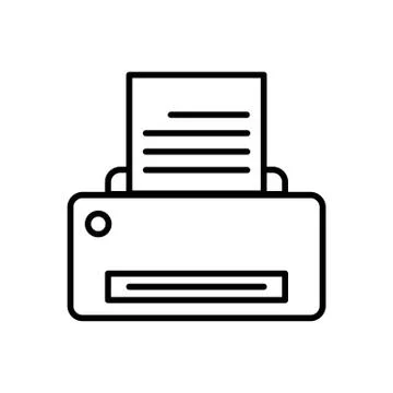 Printer vector image to be used in web applications, mobile applications and Stock Illustration