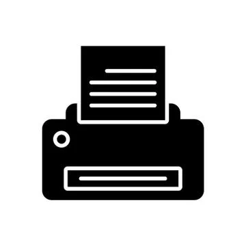 Printer vector image to be used in web applications, mobile applications and Stock Illustration