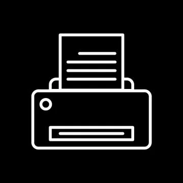 Printer vector image to be used in web applications, mobile applications and Illustrazione stock