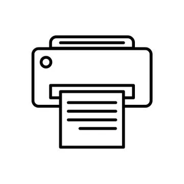 Printer vector image to be used in web applications, mobile applications and Illustrazione stock