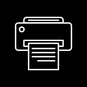 Printer vector image to be used in web applications, mobile applications and Illustrazione stock