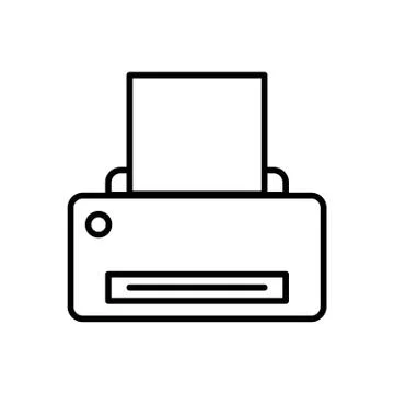 Printer vector image to be used in web applications, mobile applications and Illustrazione stock