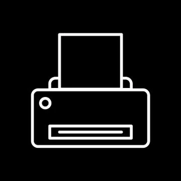 Printer vector image to be used in web applications, mobile applications and Illustrazione stock