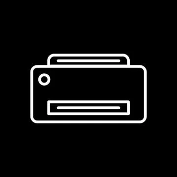 Printer vector image to be used in web applications, mobile applications and Illustrazione stock