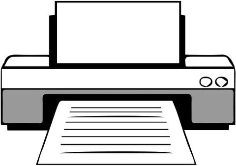 Printer vector on white background Stock Illustration