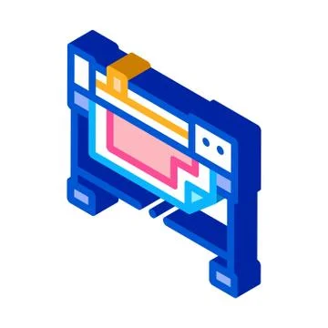 Printer for work icon vector outline illustration Stock Illustration