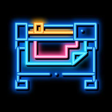 Printer for work icon vector outline illustration Stock Illustration