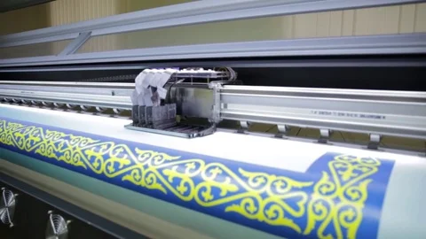 Printer is working,Production technology in the printing Stock Footage 82683210