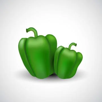 Printfresh capcicam isolated white background. vector illustration Stock Illustration