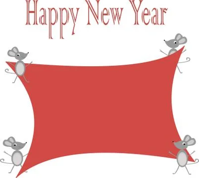 Print.Happy New Year. Vector illustration from 2020 and rat. zodiac sign Stock Illustration