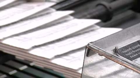 Printing 04 Stock Footage 6929516