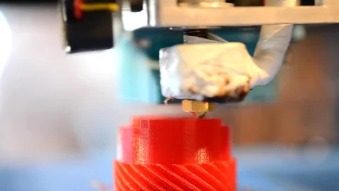Printing 3d printer Stock Footage 71279824