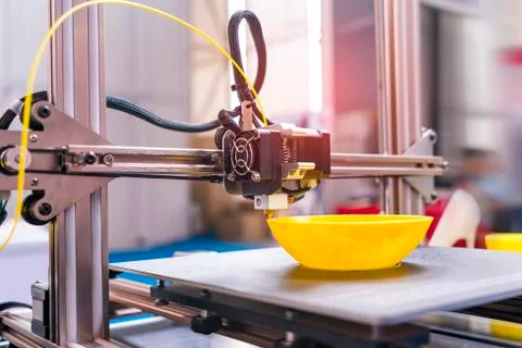 Printing 3D printer Object Stock Photos