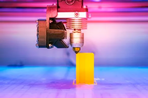 Printing 3D printer Object Stock Photos