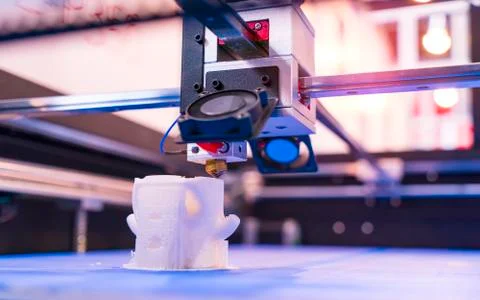 Printing 3D printer Object Stock Photos