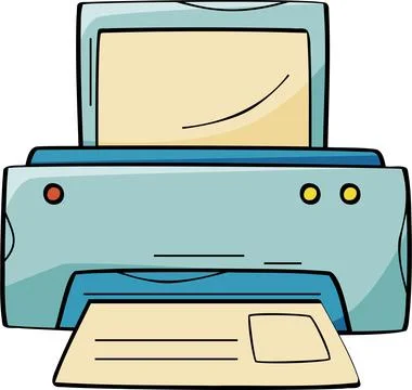 Printing and Documentation Process Illustration Stockillustratie