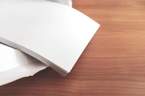 Printing and photocopy paper. stack of sheets paper of office paper. Stock Photos
