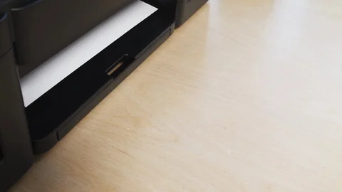 Printing "Call Us" Sign Stock Footage 127694074