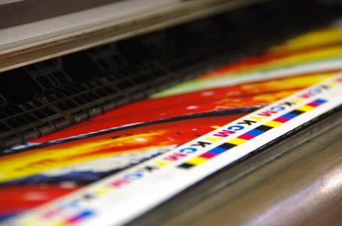 Printing CMYK marks Stock Photos