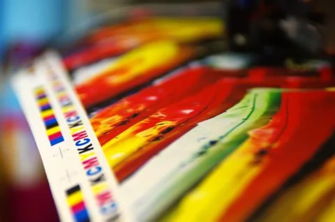 Printing CMYK marks Stock Photos