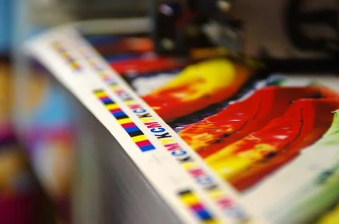 Printing CMYK marks Stock Photos
