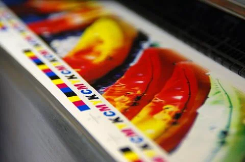 Printing CMYK marks Stock Photos