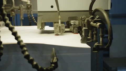 Printing of coloured newspapers with an offset printing machine at a printing Stock Footage 183523455