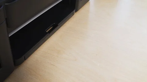 Printing "Customer Support" Sign Stock Footage 127694134