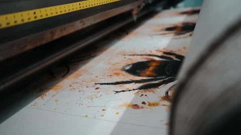 Printing design close up Stock Footage 135160713