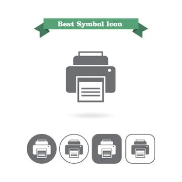 Printing document 스톡 일러스트