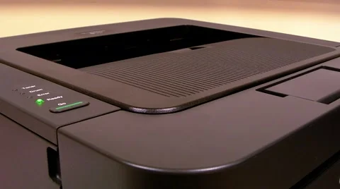 Printing A Document On The Printer Video stock 41893305